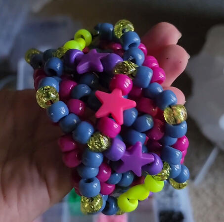 2 layer with special beads = $8